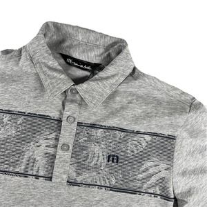 NEW 2022 Travis Mathew Make Camp Golf Polo Heather Light Gray Men’s Small NWT